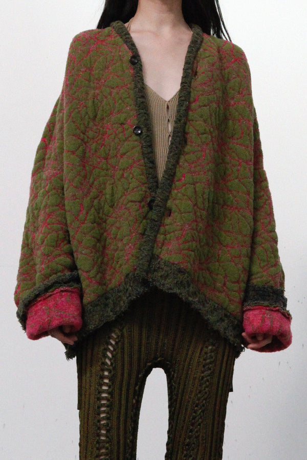 vitelli reversible bright aged jacquard cardigan PFW23_VIT004_J4